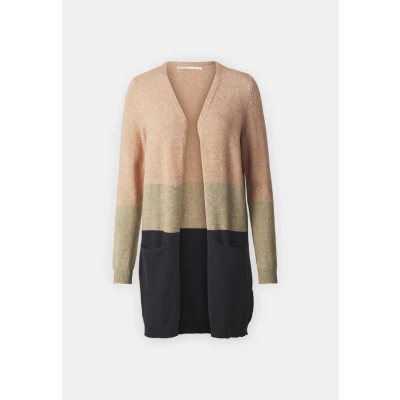 Image of ONLY Onlqueen LONG Cardigan, Women&#039;s, Size: XS, Misty rose/beige melange/night sky