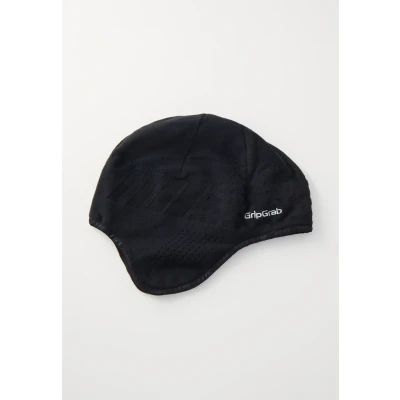 Image of Gripgrab Aviator Windproof DEEP Winter Skull CAP Unisex Beanie, Size: Medium, Black
