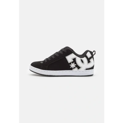 Image of DC Shoes Court Graffik Trainers black, Women&#039;s, Size: 3, Black Leather and textile