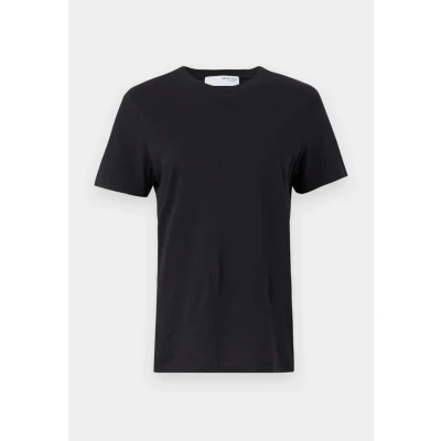 Image of Selected Femme Slfmyessential SS Oneck NOOS Basic Tshirt, Women&#039;s, Size: 8, Black