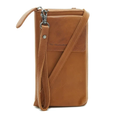 Image of The Chesterfield Brand Leather Phone Pouch Cognac Malaga