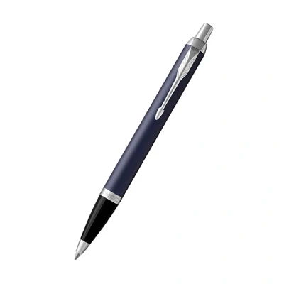 Image of Parker IM Ballpoint Pen Matte Blue Medium Point Ink Gift Box