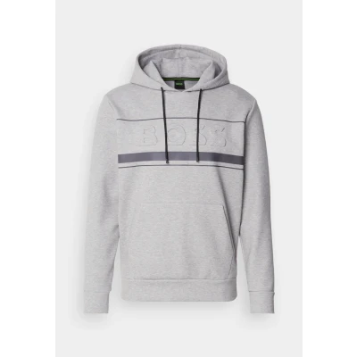 Image of BOSS Soody ZONE Sweatshirt, Men&#039;s, Size: 3XL, Silver two
