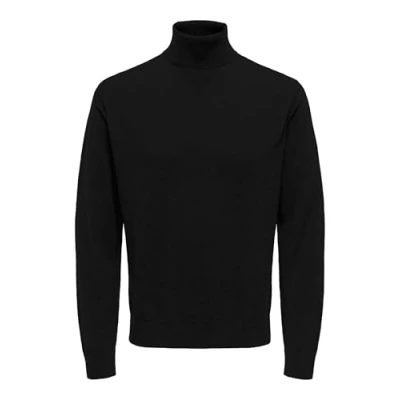 Image of Only &amp; Sons Men&#039;s Knitted Jumper, Black, M