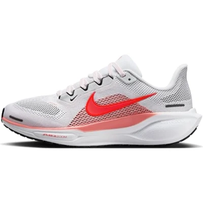 Image of Nike Performance AIR ZOOM Pegasus 41 Road running shoes, Women&#039;s, Size: 5, White, light red Textile/synthetics