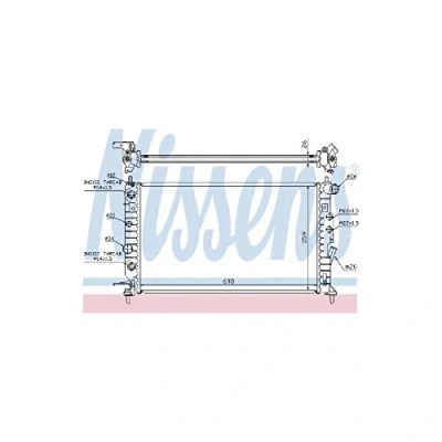 Image of Radiator, engine cooling NISSENS 63078