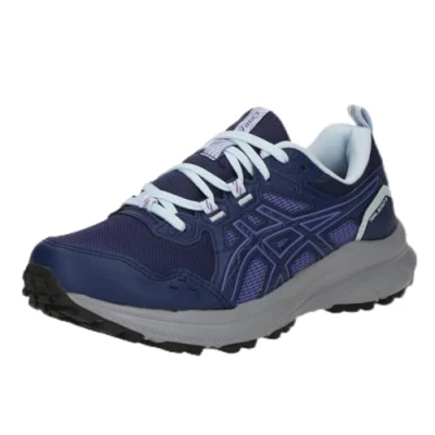 Image of Asics Trail Scout 3 running shoes, Women&#039;s, Size: 6, Indigo blue/light blue Imitation leather/ textile