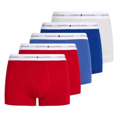 Image of Tommy Hilfiger Trunk 5 PACK Pants multicoloured/light blue, Men&#039;s, Size: XL, Multi coloured/light blue
