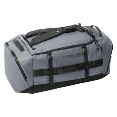 Image of Eagle Creek Cargo Hauler Wheeled Duffel Travel Bag Super Light with Volume 110 to 130 litres Wheels Abrasion Resistant and Water Resistant, Charcoal, 90 L, 110L