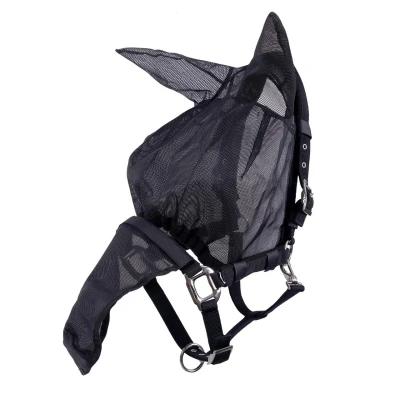 Image of QHP Halter fly mask combi with ears