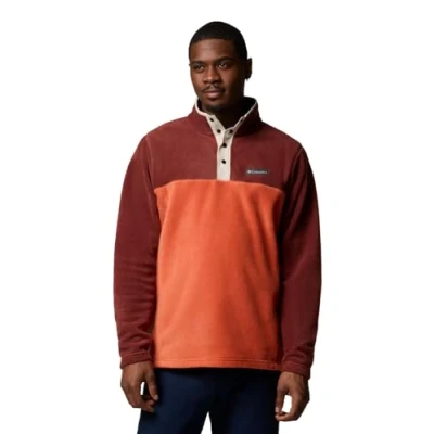 Image of Columbia Steens MOUNTAIN HALF SNAP Fleece jumper, Men&#039;s, Size: Medium, Tuscan/spice