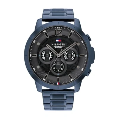 Image of Tommy Hilfiger Watch, Men&#039;s, Size: One Size, Blau