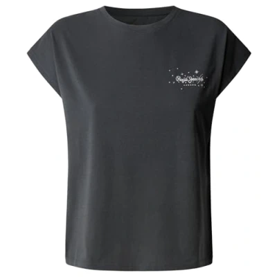 Image of Pepe Jeans Lorena Basic Tshirt, Women&#039;s, Size: XS, Black