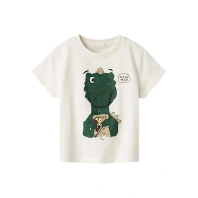 Image of Name it Nmmbrett Print Tshirt for kids, Size: 4y, Cloud dancer
