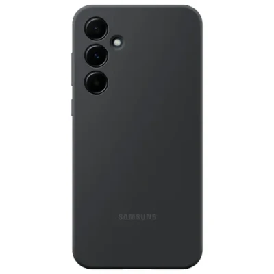 Image of Samsung Silicone Back Cover Black Galaxy A55 5G