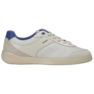 Image of HUGO Riven Trainers, Men&#039;s, Size: 9, Open beige Imitation leather/ textile