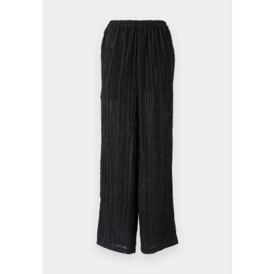 Image of Pieces Pctobine Trousers, Women&#039;s, Size: XS, Black
