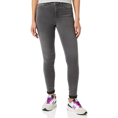 Image of ONLY Women&#039;s Skinny Jeans, Grey (Dark Denim Dark Denim), 26W / 32L
