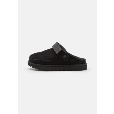 Image of UGG Goldenstar Slippers, Women&#039;s, Size: 8, Black Suede