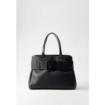 Image of Armani Exchange Medium Shopping BAG Tote bag, Women&#039;s, Size: One Size, Black