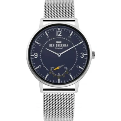 Image of Ben Sherman Mens Analogue Classic Quartz Watch with Stainless Steel Strap WB034USM,