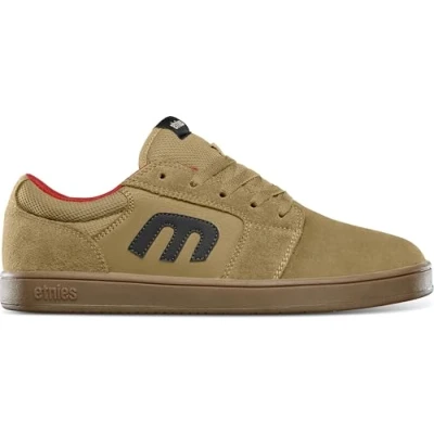 Image of Etnies Cresta Unisex Trainers, Men&#039;s, Size: 7.5, Brown/black Leather and textile
