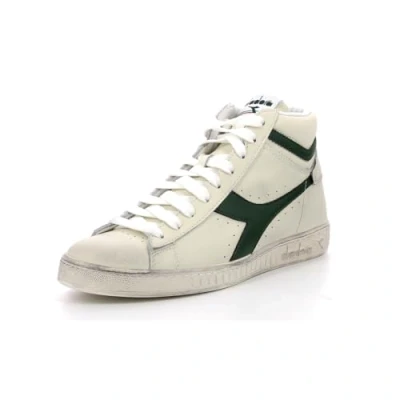 Image of Diadora GAME Unisex Hightop trainers, Size: 11.5, White/fogliage Leather