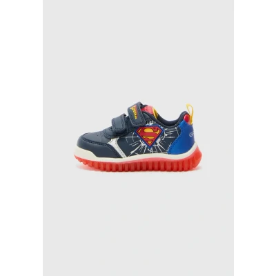 Image of Geox Superman Lightyloo Trainers for kids, Size: 7.5K, Navy/royal shoes