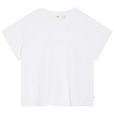 Image of Levi&#039;s Plus BOXY V NECK TEE Basic Tshirt white, Women&#039;s, Size: 26/28, White