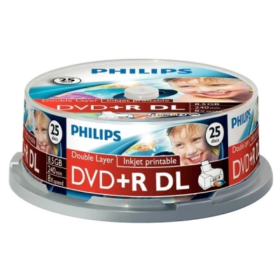 Image of Philips DR8I8B25F DVD+R DL x 25 8.5 GB