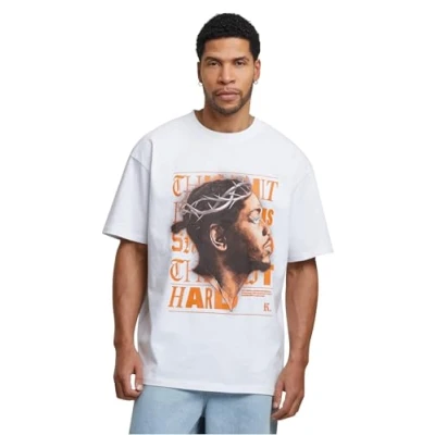 Image of Upscale by Mister Tee KDOT Oversize Print Tshirt, Men&#039;s, Size: 5XL, White