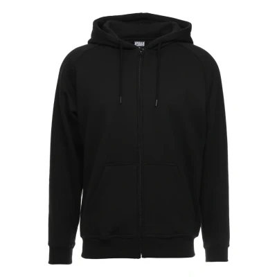 Image of Urban Classics ZIP Hoody Zipup sweatshirt, Men&#039;s, Size: XS, Black