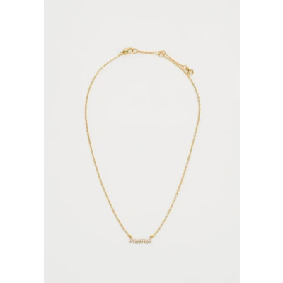 Image of kate spade new york MAMA SAID Pendant Necklace clear/goldcoloured, Women&#039;s, Size: ONE, Clear/gold/coloured