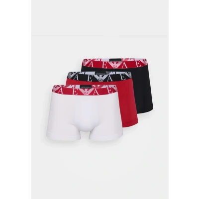 Image of Emporio Armani Trunk 3 PACK Pants, Men&#039;s, Size: Small, White/scooter/black