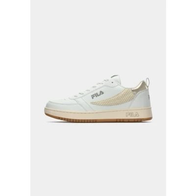 Image of Fila REGA Trainers, Women&#039;s, Size: 8, White/gold/antique white shoes