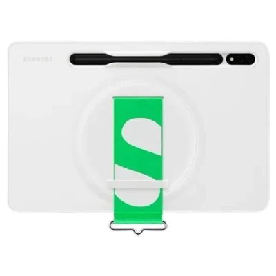 Image of Samsung TPU Back Cover with Strap White Galaxy Tab S7/S8