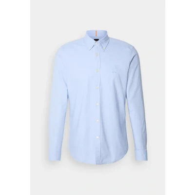 Image of BOSS Mens Rickert Collared Shirt, Open Blue460, S