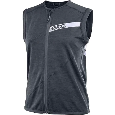 Image of EVOC protector VEST LITE WOMEN, waistcoat (LITESHIELD FLEX back protector, S.Café polyester jersey, AIRO hip belt, machine washable cycling accessory, size: L), Black