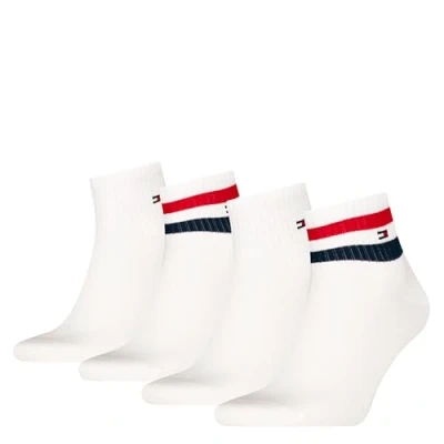 Image of Tommy Hilfiger MEN Quarter Sport 4PACK Socks, Men&#039;s, Size: 9 11, White