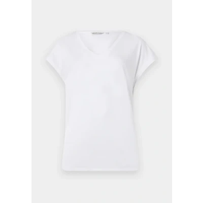 Image of TOM Tailor Denim Fluent V NECK Basic Tshirt, Women&#039;s, Size: Large, White