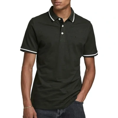 Image of Jack &amp; Jones Jjepaulos Polo shirt, Men&#039;s, Size: Large, Forest night