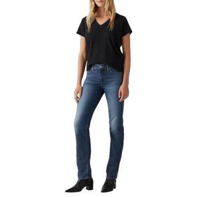 Image of Levi&#039;s Women&#039;s 314 Shaping Straight Jeans, Cool Agenda, 27W / 30L