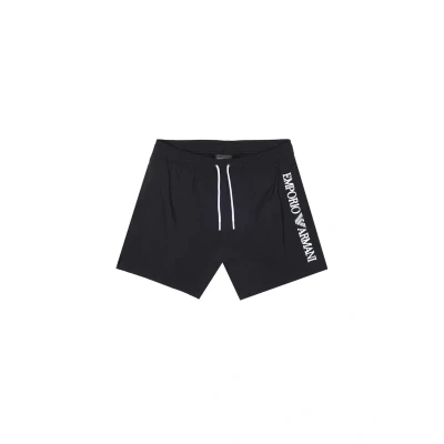 Image of EMPORIO ARMANI Man Embroidery Logo Mid Boxer Black XL, Black, XL