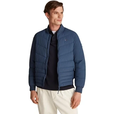 Image of Tommy Hilfiger MIX Quilt Winter jacket, Men&#039;s, Size: XS, Aegean sea