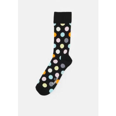 Image of Happy Socks BIG DOT SOCK Unisex Socks, Size: 4 7, Black multi