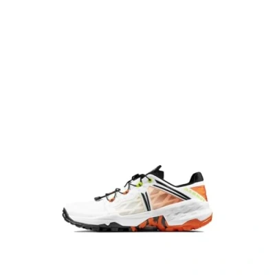 Image of Mammut Sertig LOW MEN Hiking shoes, Men&#039;s, Size: 9.5, White/dark tangerine Textile/synthetics