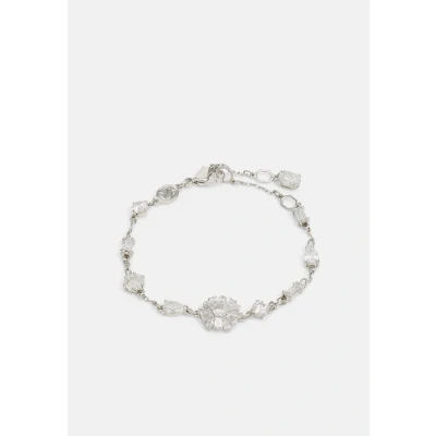Image of Swarovski Idyllia Bracelet Mixed CUTS Snowflake white/silvercoloured, Women&#039;s, Size: Medium, White/silver coloured