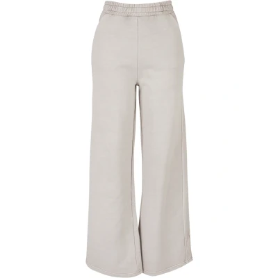 Image of Urban Classics Heavy Garment DYE SLIT Trousers, Women&#039;s, Size: 5XL, Warmgrey