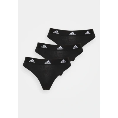 Image of adidas Sportswear Thong 3 PACK Thong, Women&#039;s, Size: XS, Black