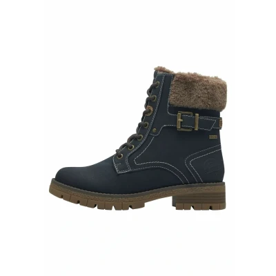 Image of s.Oliver Stiefelette Winter boots, Women&#039;s, Size: 4, Navy Textile/synthetics